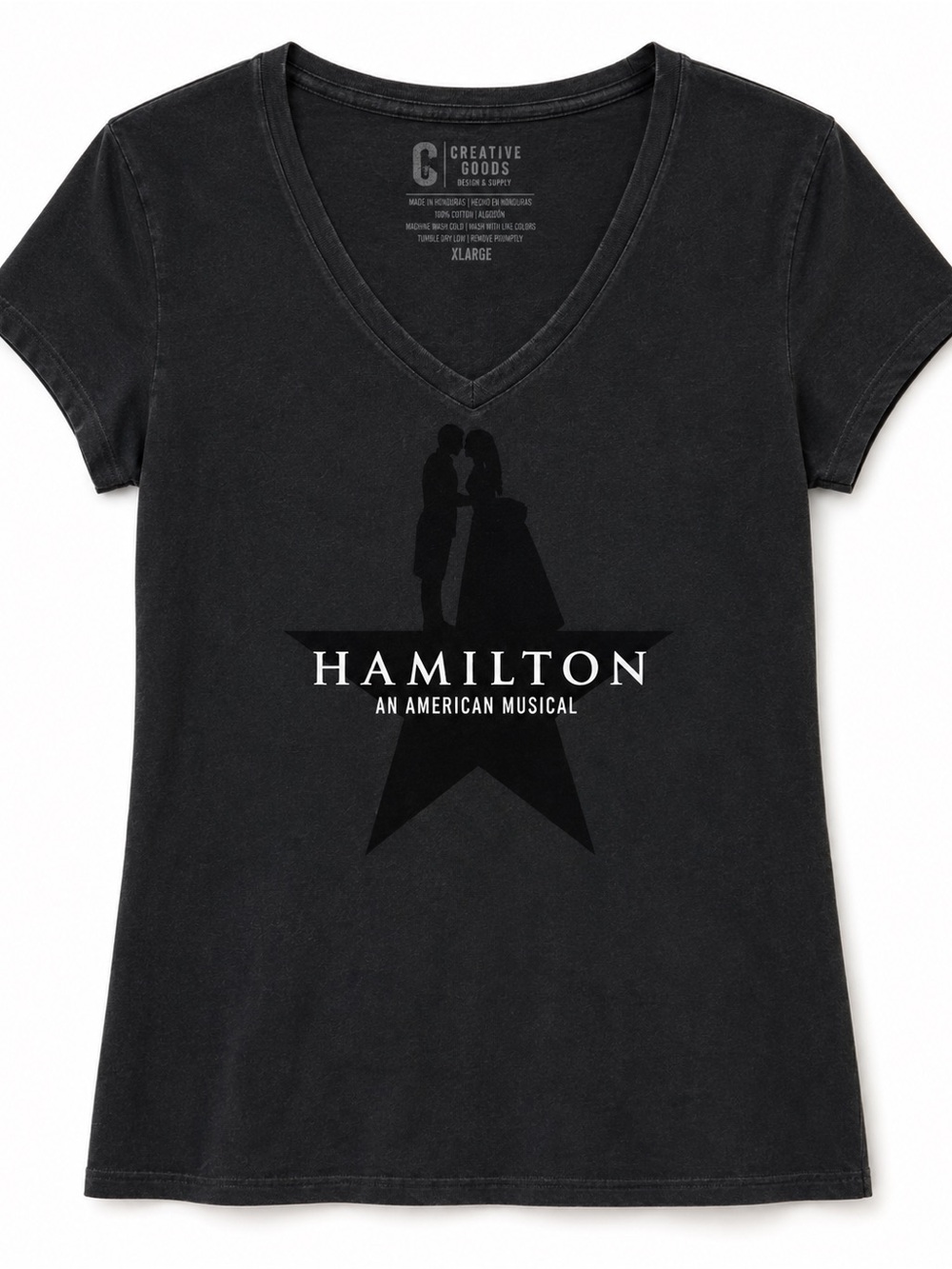 Hamilton Short Sleeve V-Neck Tee - Black